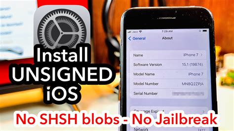 In short, if you saved corresponding shsh before, you can downgrade all 32-bit devices to any iOS version. . Install unsigned ipsw without shsh blobs